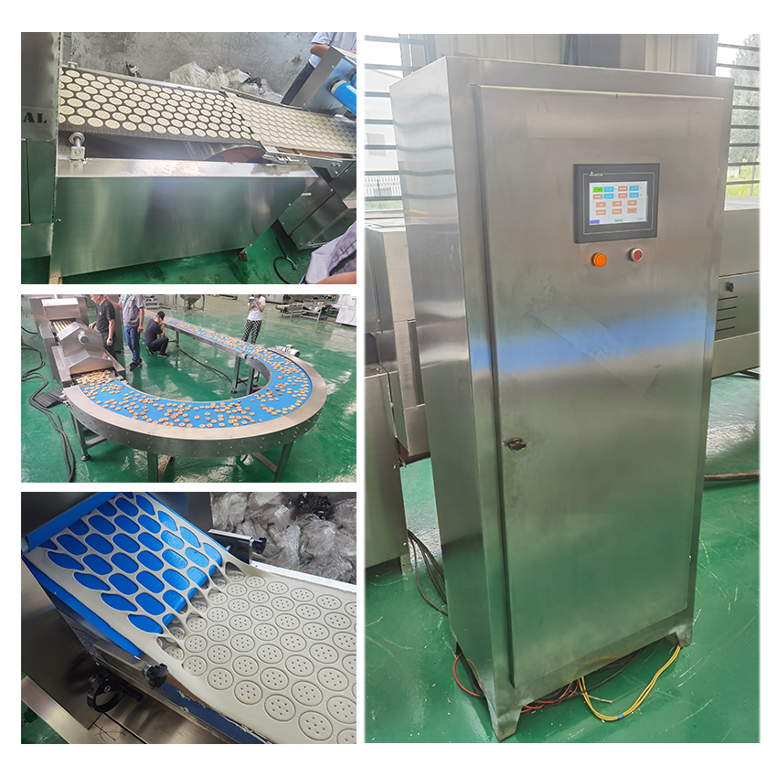 Biscuit production line_ Natural gas oven biscuit production machinery Various shapes of biscuit production lines