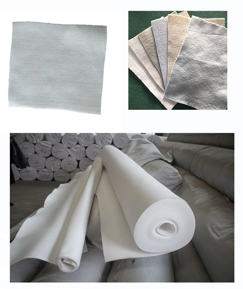 Short needle punched geotextile for construction engineering, moisture retention, reverse filtration, drainage reinforcement, polyester polyester non-woven fabric, Hengtuo