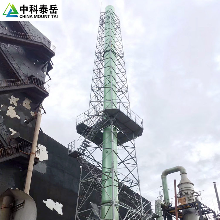 Zhongke Taiyue Angle Steel Chimney Tower, Glass Fiber Reinforced Plastic Chimney Tower, Industrial Tower Type Chimney Quality Assurance