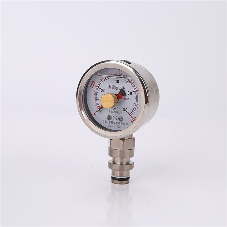 DZ-60 horseshoe ring pressure gauge is easy to use and intuitive to display. Single pillar pressure gauge