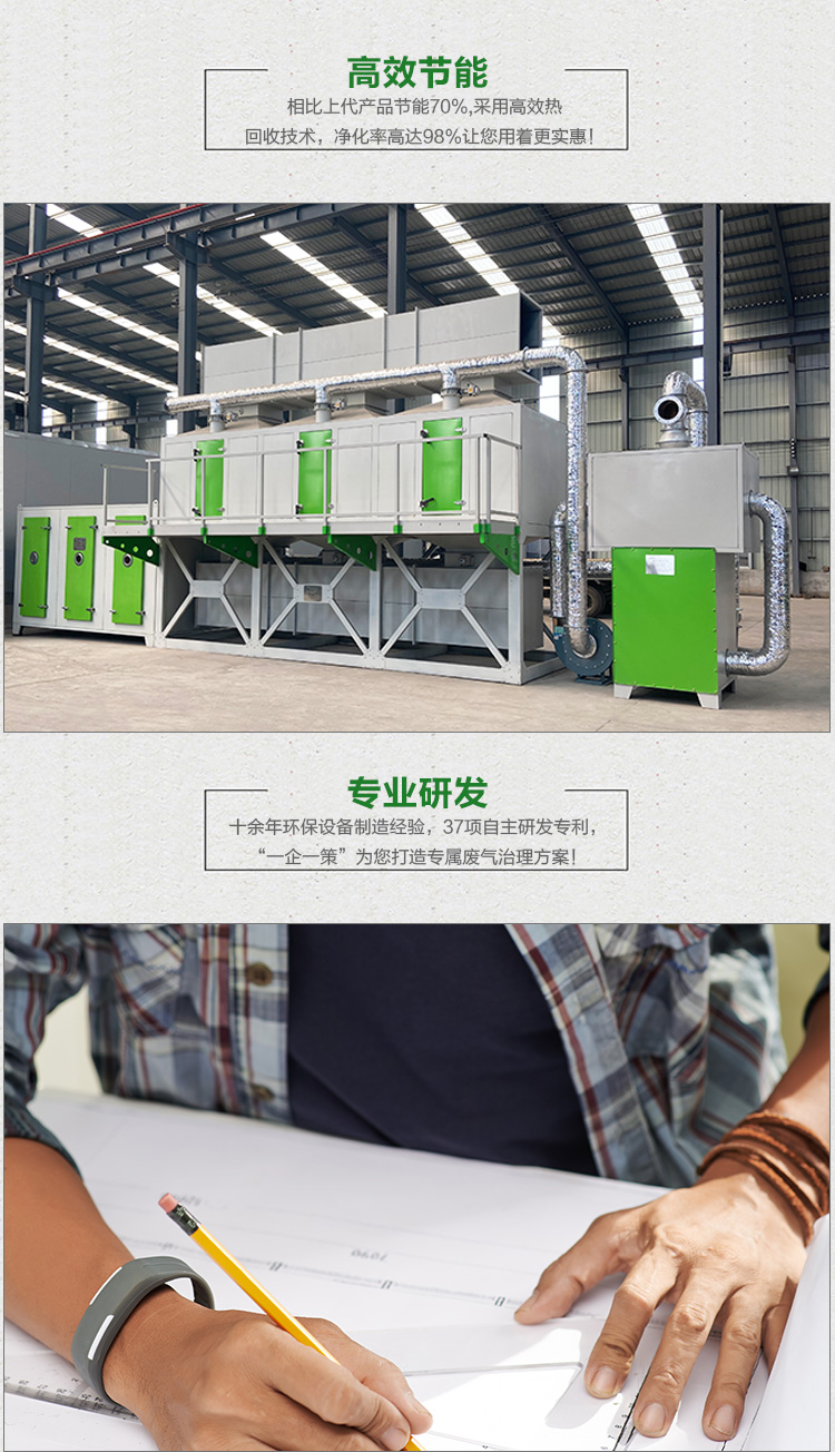 Regenerative catalytic combustion spray booth exhaust gas treatment integrated machine VOC catalytic combustion equipment Yonghong Environment