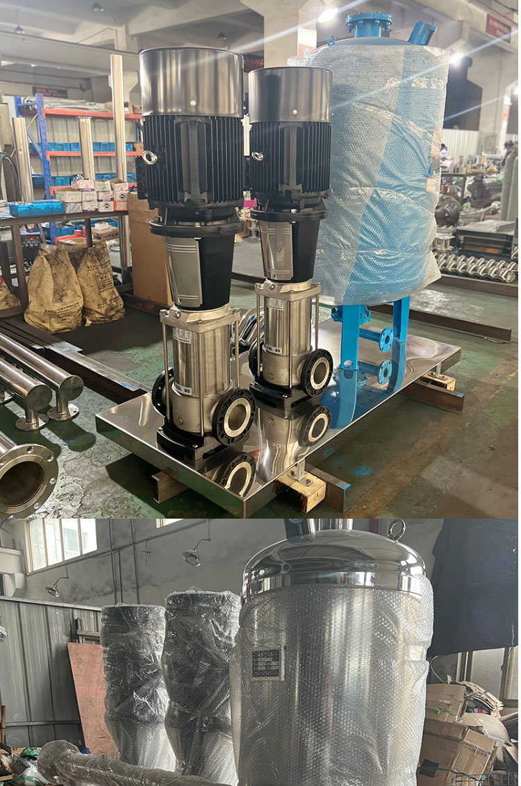 Non negative pressure water supply equipment constant pressure frequency conversion secondary pressurization stainless steel multistage centrifugal pump domestic water supply Booster pump