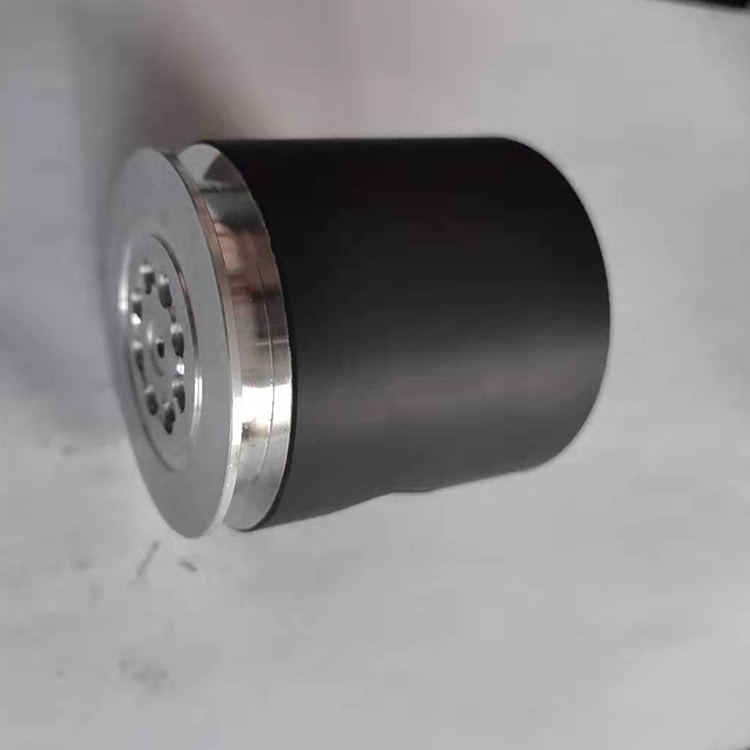 The surface of the piston is coated with polytetrafluoroethylene and aluminum castings are treated with Teflon to support customization