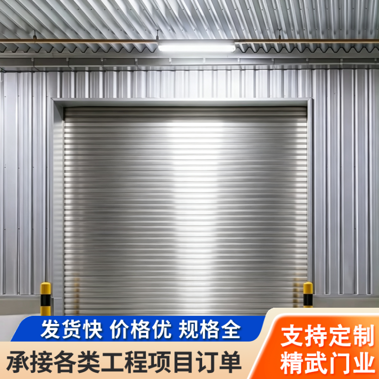 商铺用抗风卷帘门 遥控电动卷门 户外防风防雨卷 门