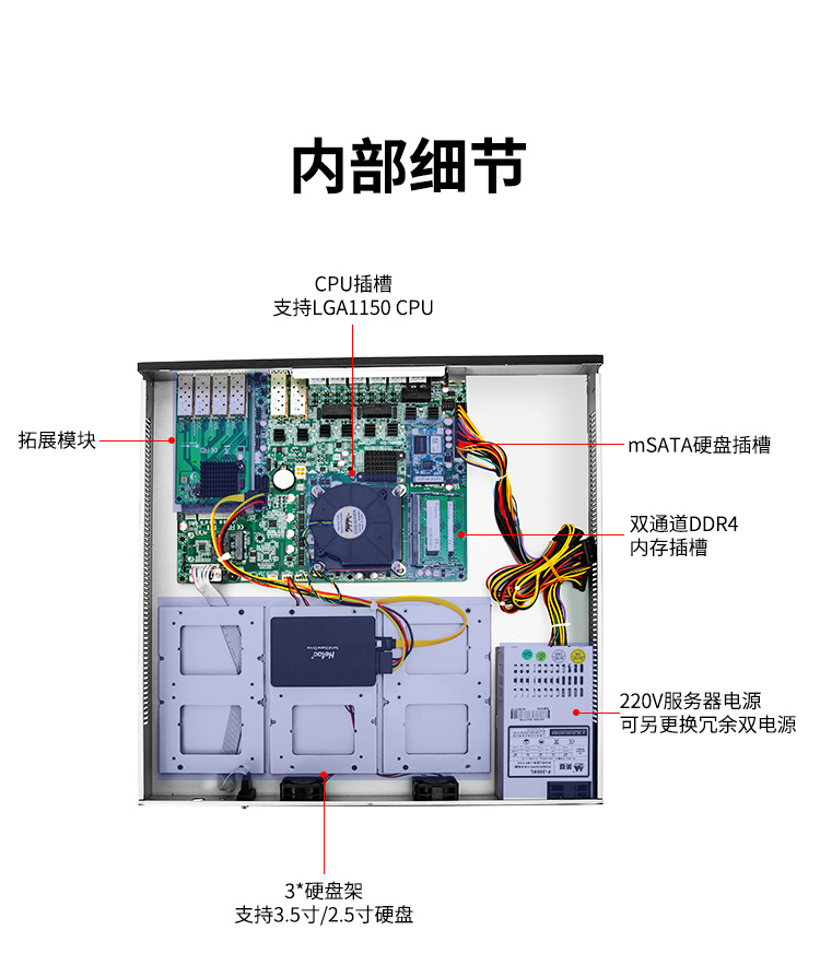 B150 Network Security Firewall Industrial Control 10 Gigabit SFP Fiber Optic Port Cable Network Enterprise Software Router