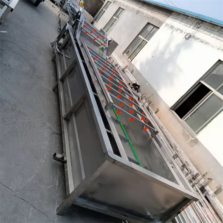 Fully automatic corn cleaning machine, Chengdexin vegetable cleaning processing equipment, customized fruit and vegetable cleaning equipment