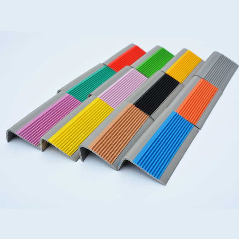 Sales staircase step strip, corner protection and edge pressing strip, PVC anti slip strip, waterproof and wear-resistant