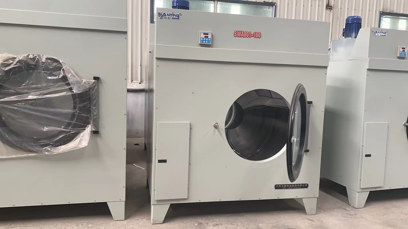 Steam bed sheet dryer 100kg fully automatic stainless steel towel clothes drying equipment Hanting Machinery