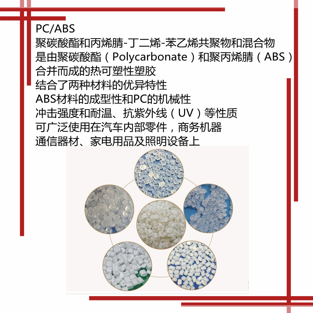 PC/ABS C4210HF SABIC CYCOLOY 10% Glass Fiber Reinforced Automotive Materials