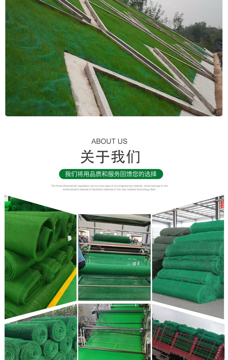 Slope grass planting, greening, vegetation net, manufacturer wholesale, three-dimensional vegetation net, mat, grid, reinforcement, three-dimensional net, anti-aging