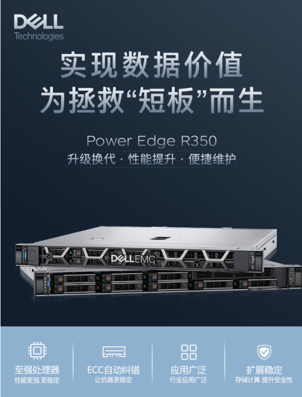 Dell PowerEdge R250/R350 Rack Mounted Server File/Database 108