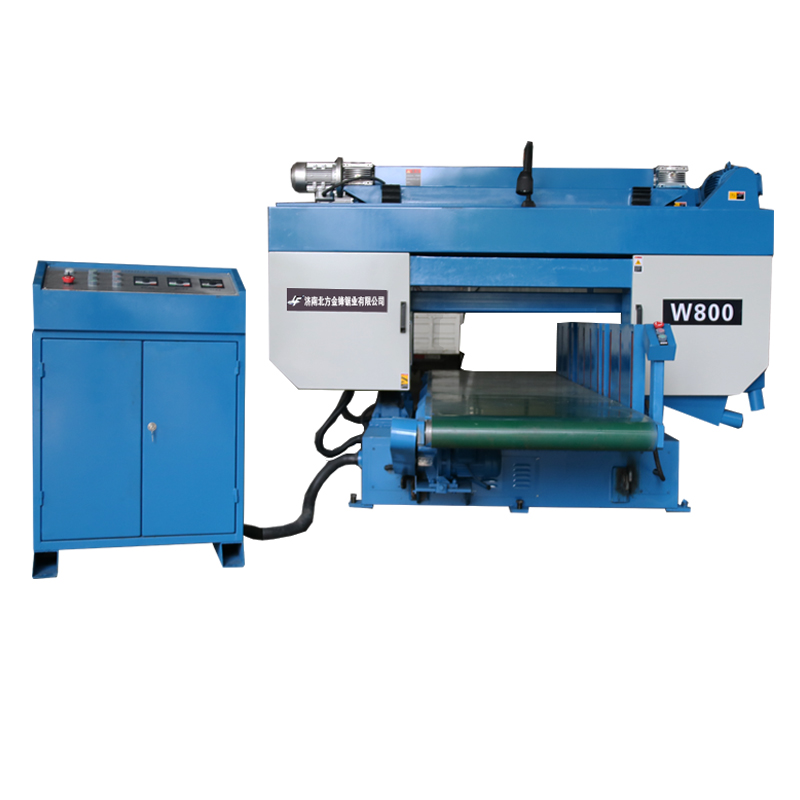 Jinfeng sawing horizontal band sawing machine double head flat cutting saw W800 foam carbon plate cutting machine non-standard customization