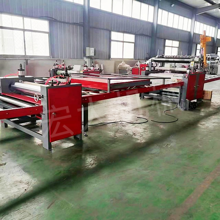 Particle board European pine board veneer machine Large board gypsum board sticker machine Automatic up and down board saving labor and cost saving