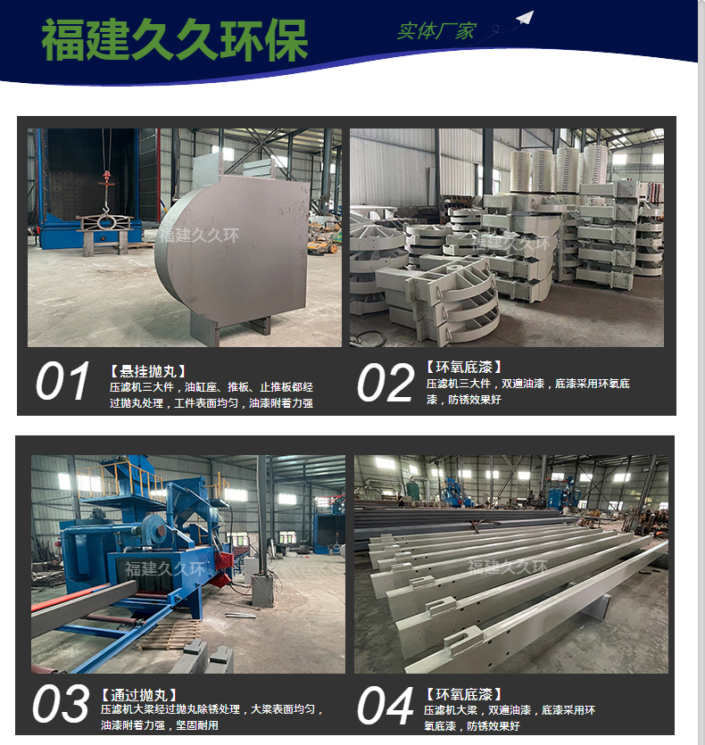 Sludge dewatering equipment in the sand washing plant, plate and box type pressure filter, solid-liquid separator, sand field sludge treatment device