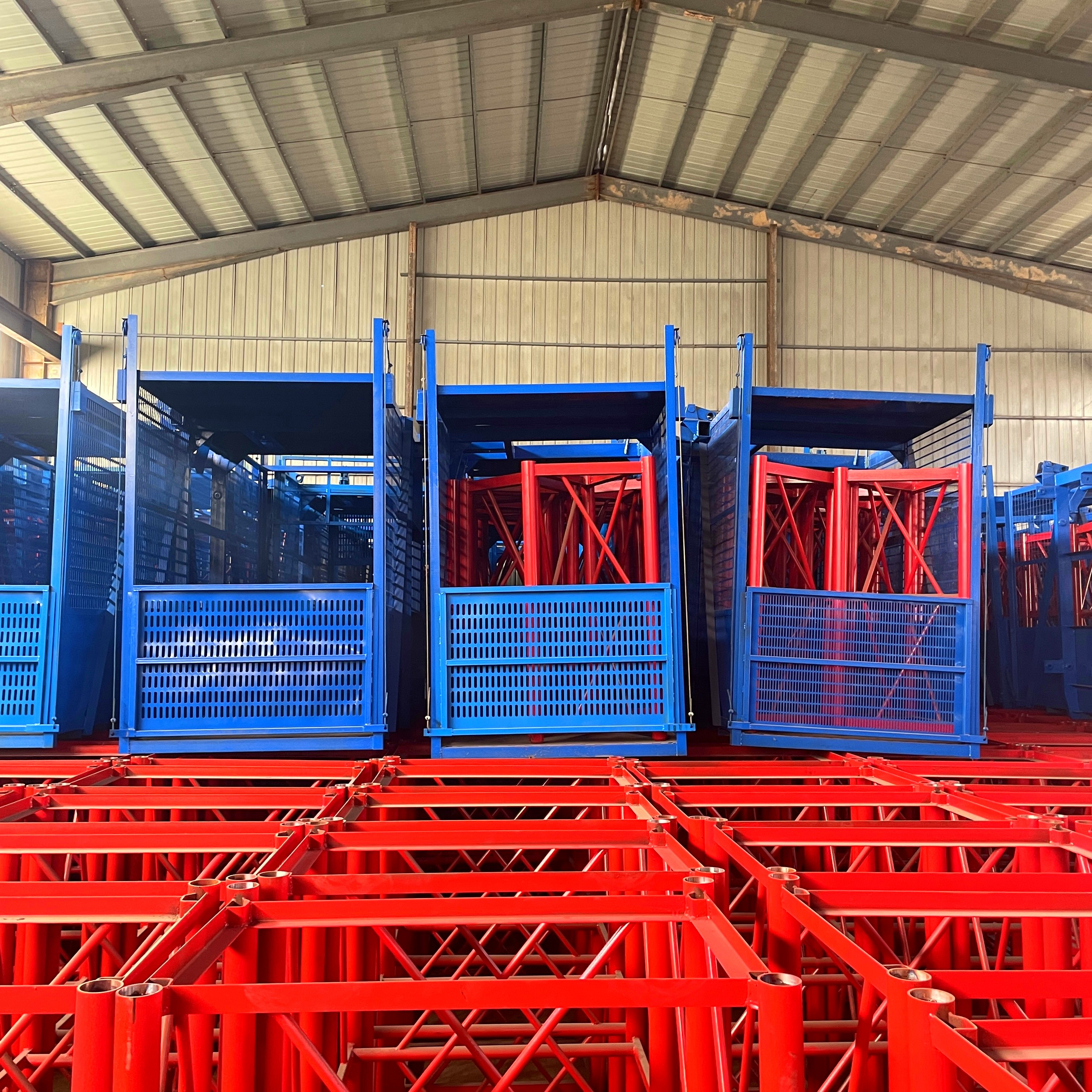 Construction Elevator SS Type Single and Double Cage Material Elevator Customized Derrick Crane Gantry Type Lifting Platform