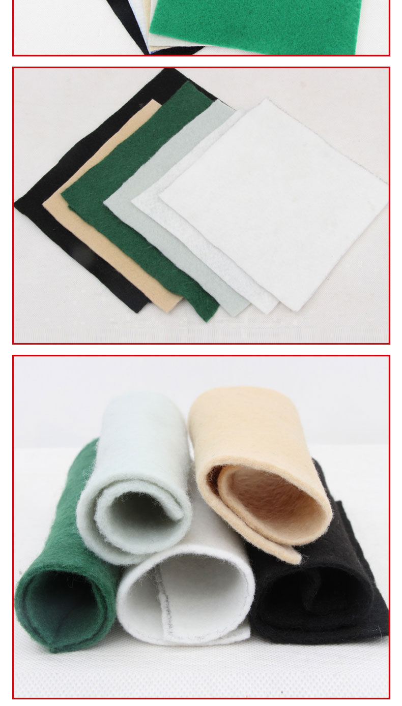 Engineering fabric, national standard filament polyester geotextile, 100g, 150g, green and black moisturizing fabric for landscaping