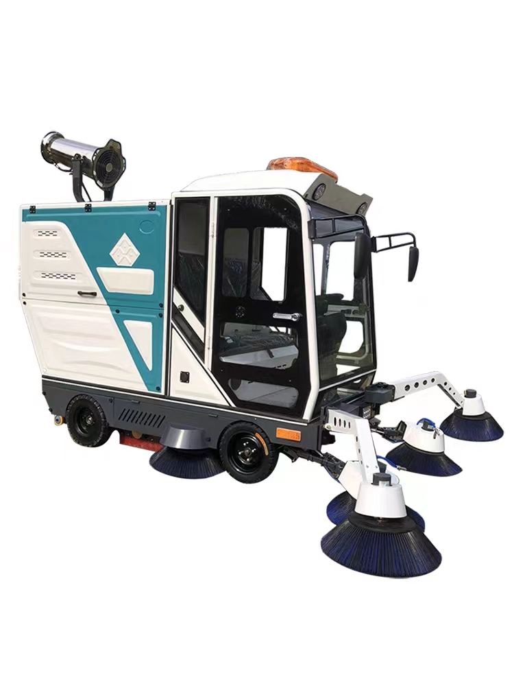 Fully enclosed car mounted vacuum cleaner and sweeper Street sanitation Municipal road property cleaning