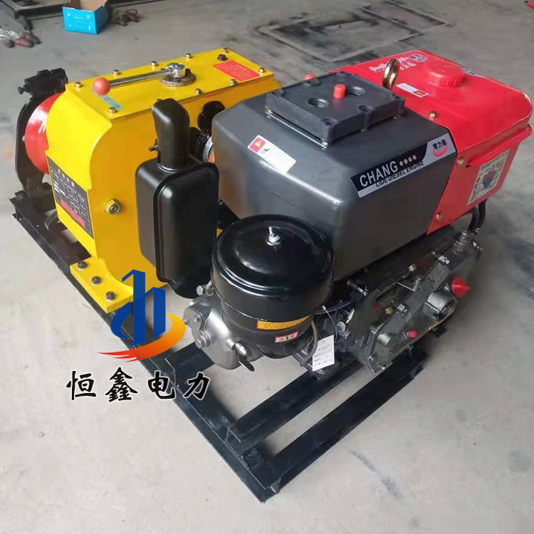 Hengxin Electric Winch Mill 3 tons, 5 tons, 8 tons, Diesel Winch Mill Payoff Machine, Gasoline Motor Pulling Machine