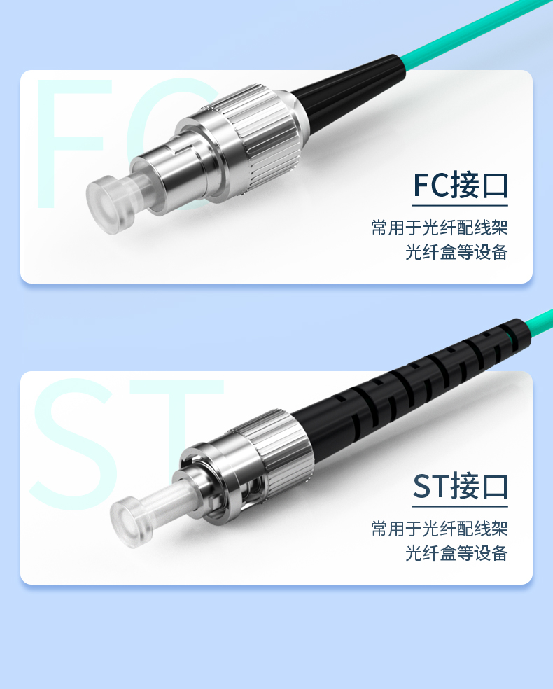 Fiberhome Telecom Grade Multimode Single Core Fiber Optic Jumper Cable 10 Gigabit Extended OM3