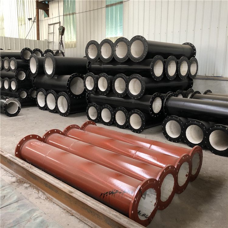 内衬陶瓷直管陶瓷贴片耐磨管除灰除尘管件使用