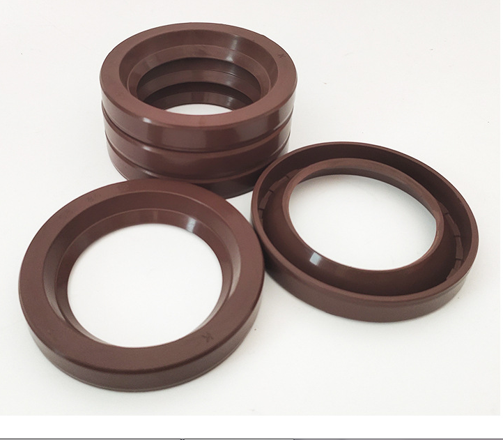 UN type fluorine rubber oil seal frameless oil seal fluorine rubber dust ring Ding Qing hydraulic seal fluorine rubber UHS ODU K-type oil seal