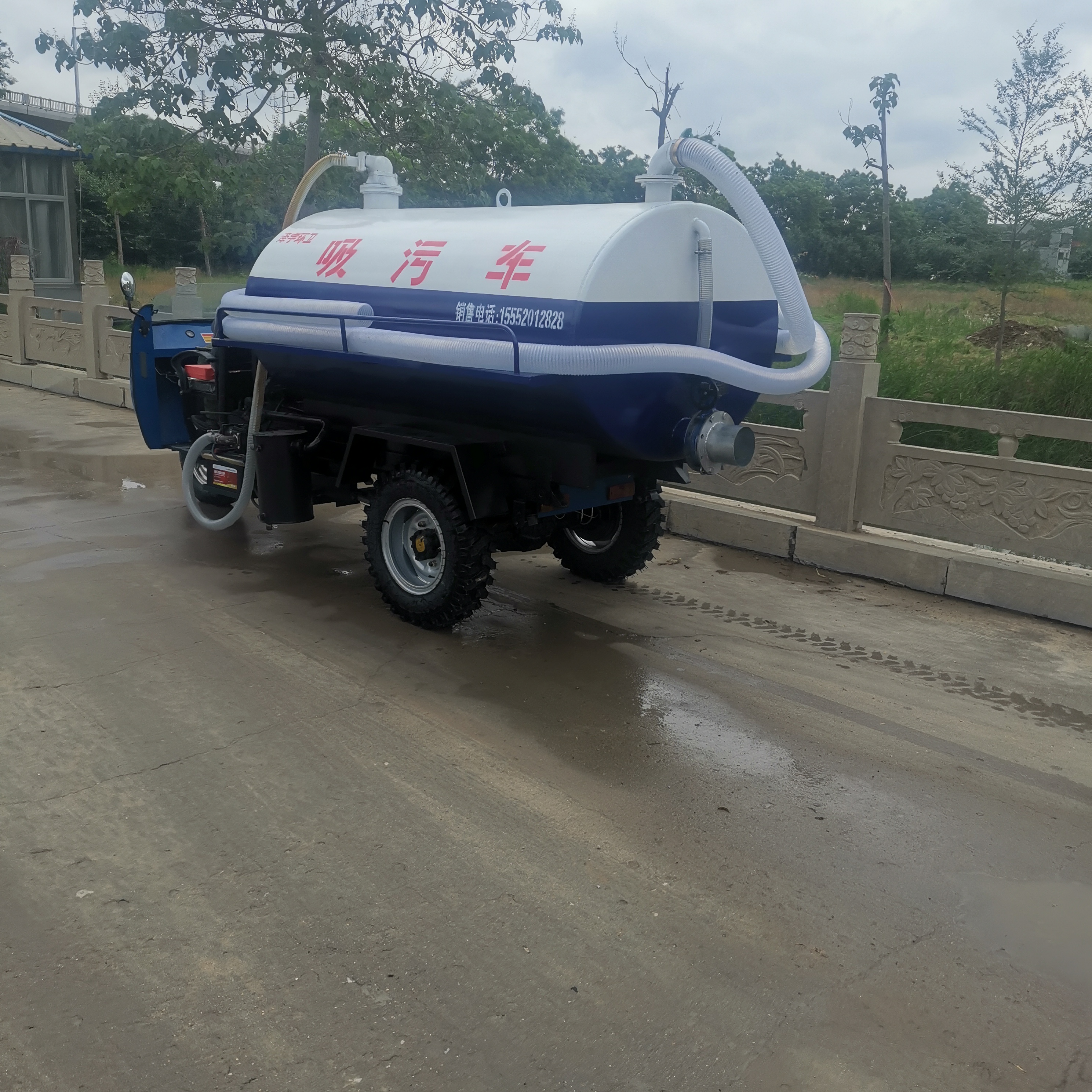 Zeyu Environmental Protection Agricultural Three wheel Septic Pump Septic tank Cleaning Direct Suction Direct Discharge