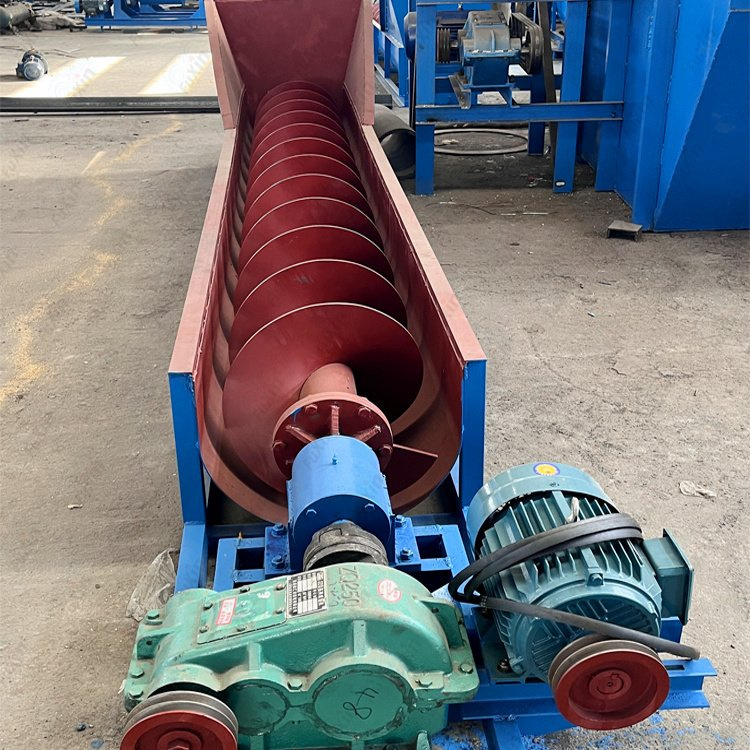 Multi functional sand and stone cleaning equipment using spiral stone washing machine in concrete mixing plant