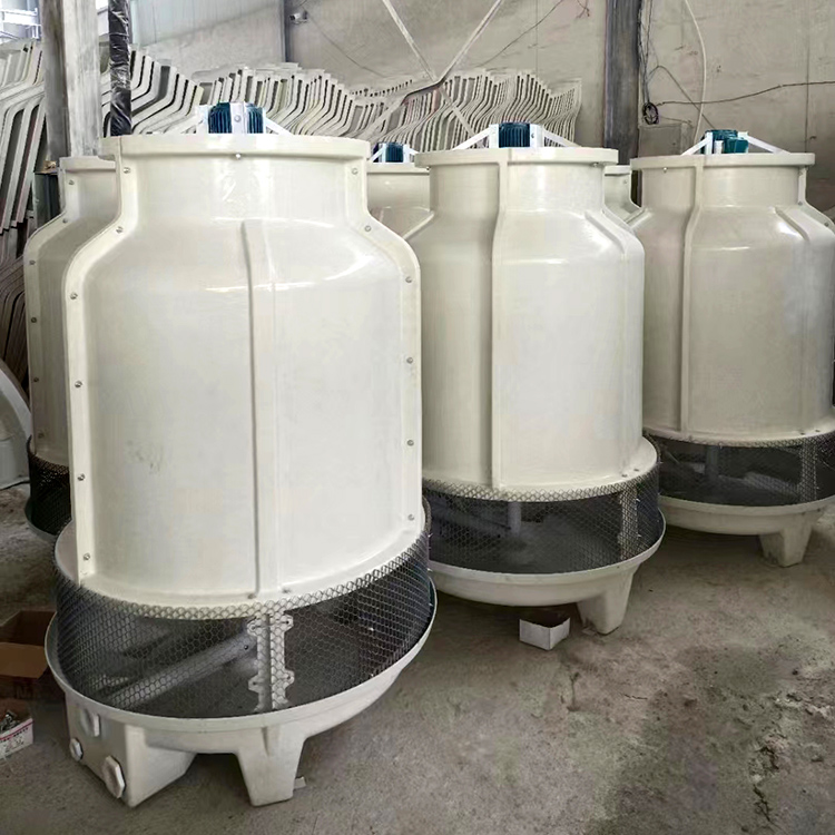 Runsen Fiberglass Reinforced Plastic Cooling Tower Circular Counterflow Cooling Water Tower Cooling Fast Installation Convenient Support Customization