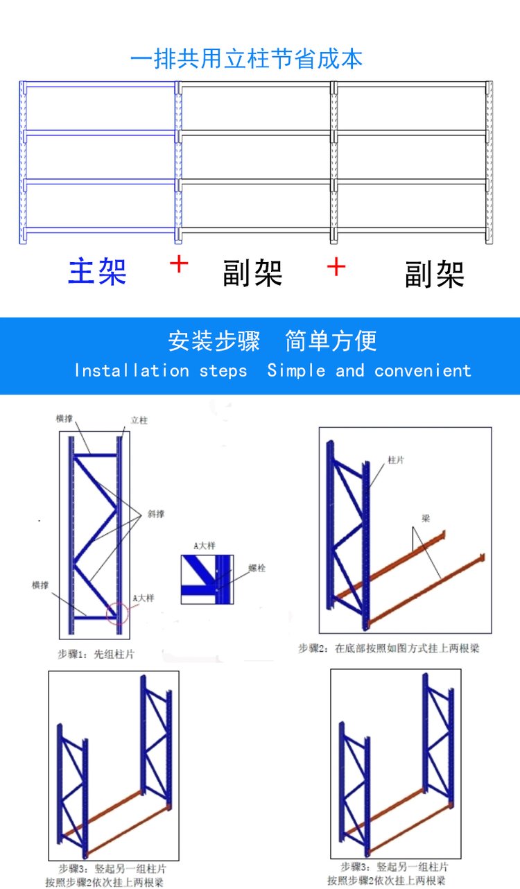 Shitong Shelves, a professional manufacturer of heavy-duty crossbeam storage racks, pallet storage space, detachable adjustment, and customization