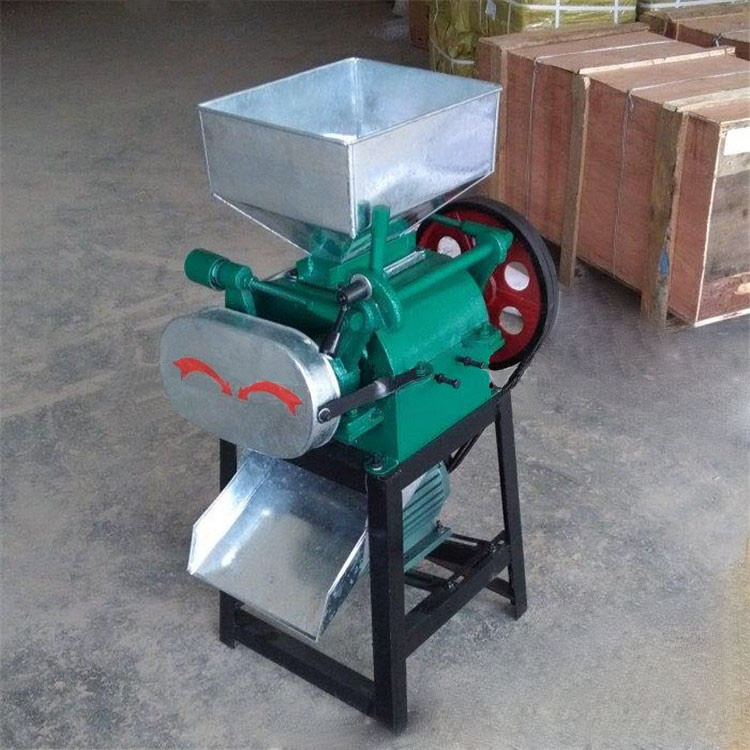 Household peanut crushing equipment with adjustable size, roller crusher, electric grain crushing machine