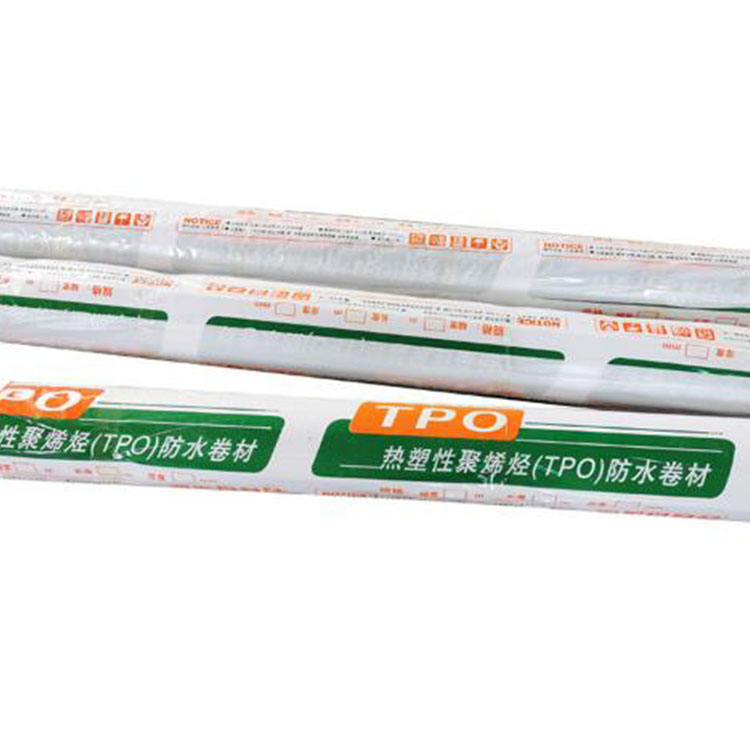 Thermoplastic polyolefin TPO waterproof roll material 1.2mm 1.5mm 2.0mm H-class smooth board P-class