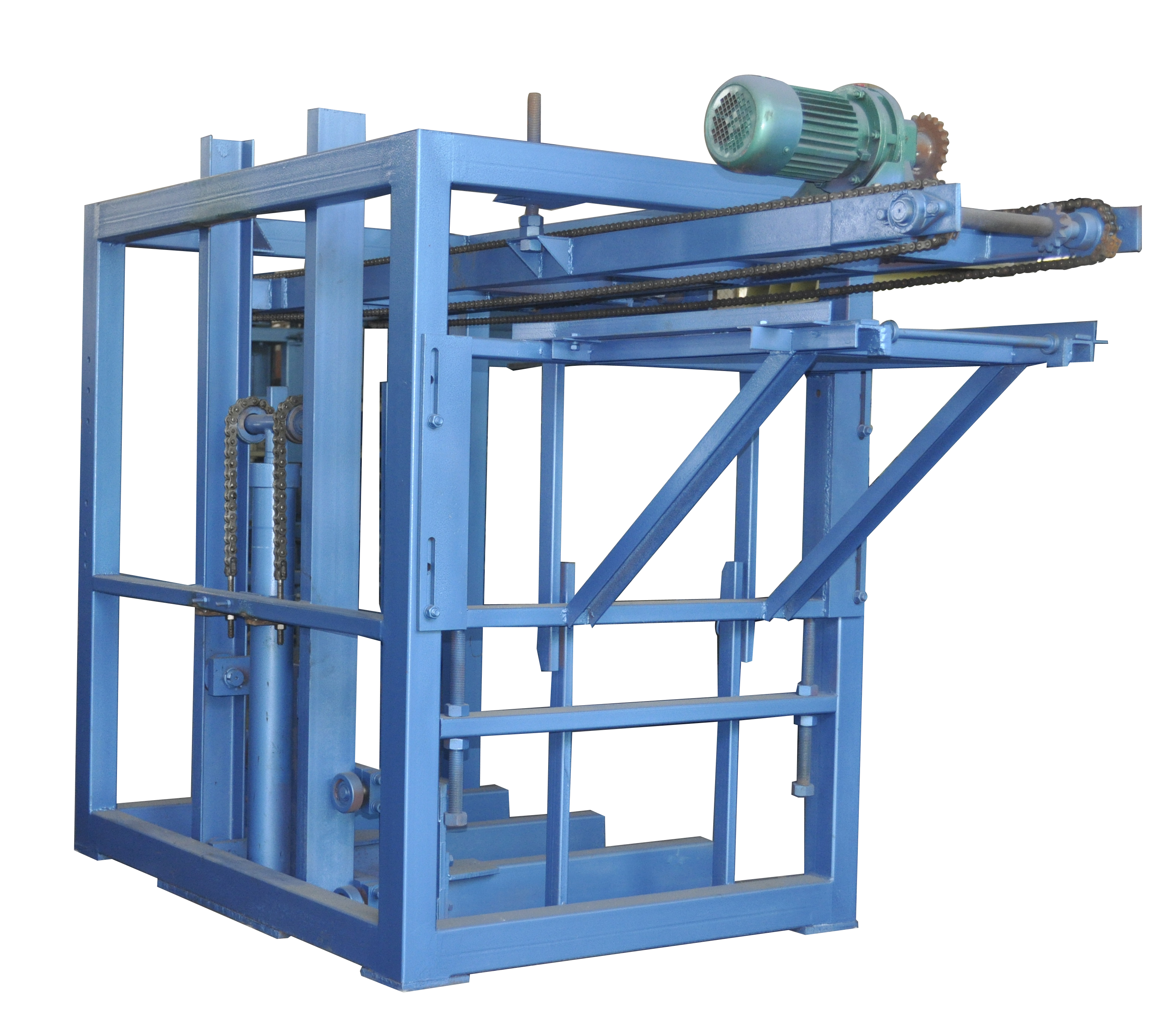 Fully automatic hydraulic independent loading machine, coding machine, concrete porous block complete set of auxiliary equipment