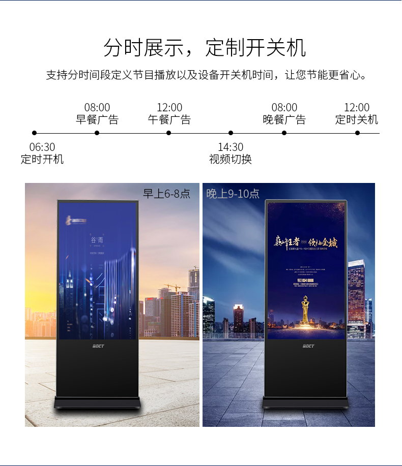 55 inch advertising machine, TV digital signage, split screen LCD display screen, integrated machine network version remote release