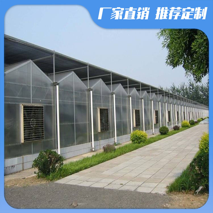 Thin film solar greenhouse Tongfeng Jianye double film skeleton greenhouse Agricultural thin film single temperature chamber skeleton processing