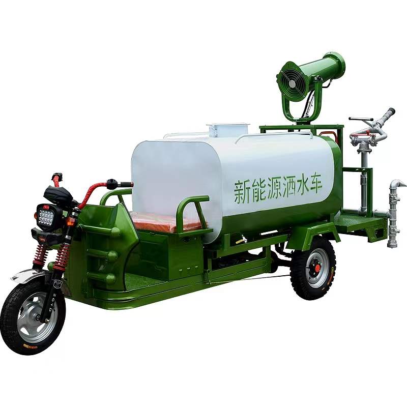 Factory supplied new energy sprinkler site dedusting cooling spray pure electric gasoline engine three wheel gun fog washing