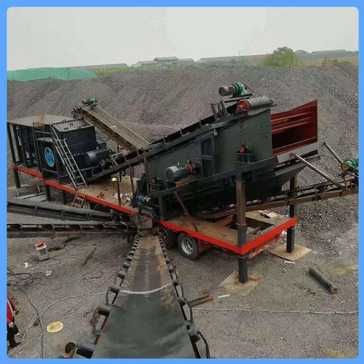Stone line ore crushing equipment, mobile crushing sand making machine, large diameter heavy hammer crusher, Guangxin Machinery