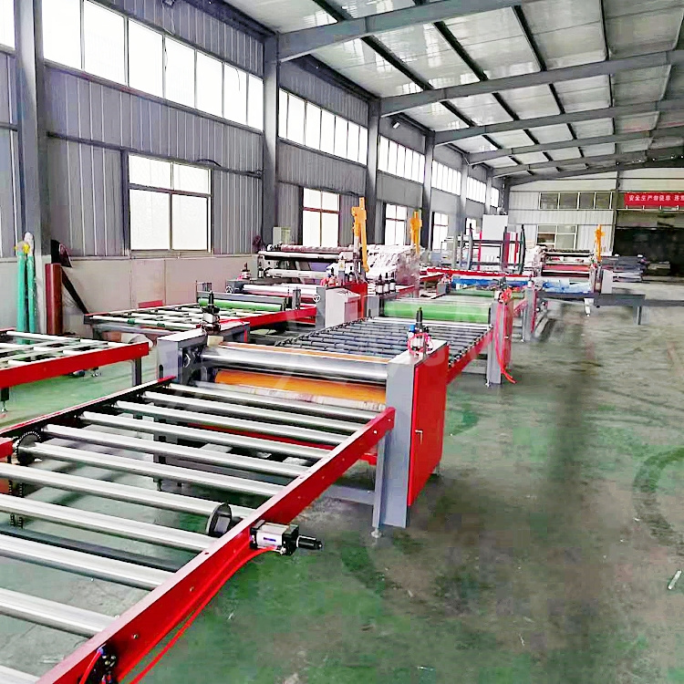 Particle board European pine board veneer machine Large board gypsum board sticker machine Automatic up and down board saving labor and cost saving