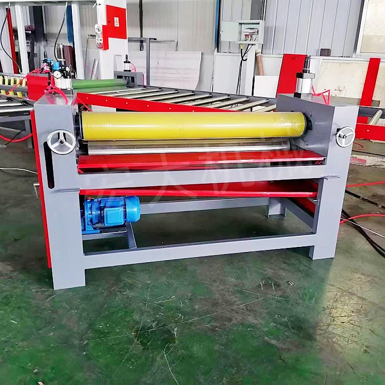 Rock wool aluminum foil plate coating machine for shaping and pressing Woodworking cold press insulation board production line grand