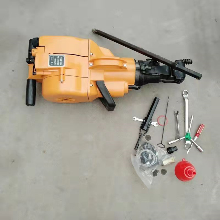 Portable gasoline impact drilling machine for road concrete drilling, high-power two-stroke crushing hammer, multi-purpose drilling