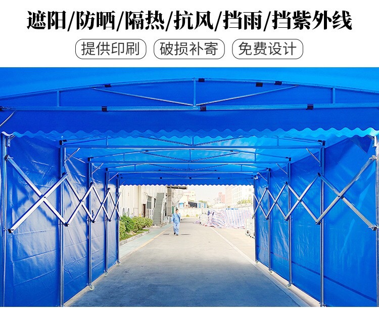 Customized rooftop canopy, factory building, large canopy, electric canvas canopy, manufacturer's customized installation