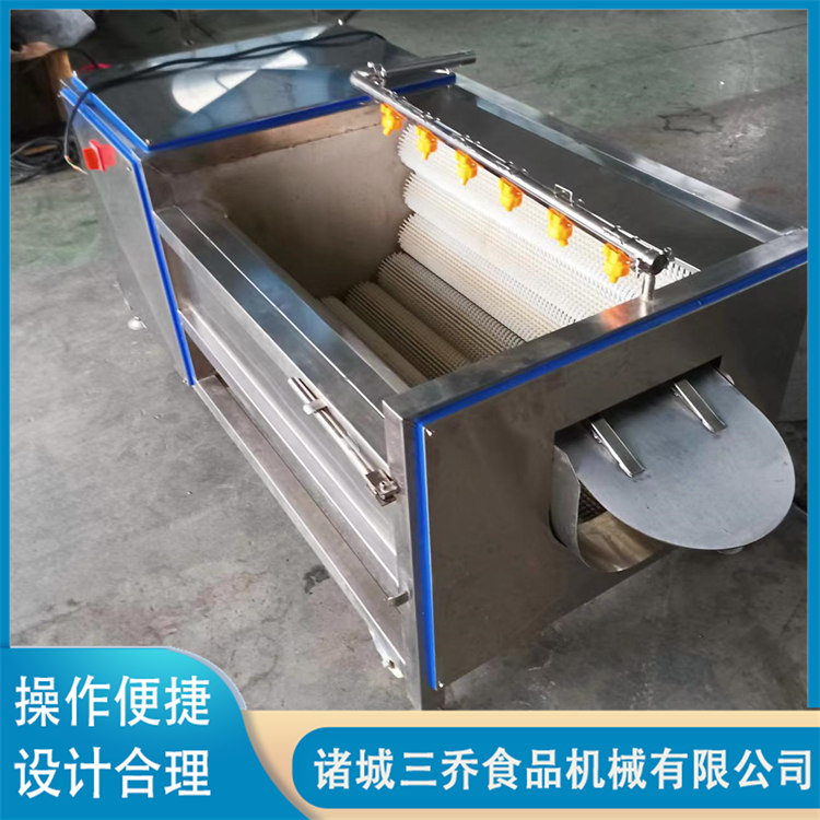 Fully automatic roller peeling and cleaning machine, snail and jujube cleaning equipment, lotus root brush cleaning assembly line