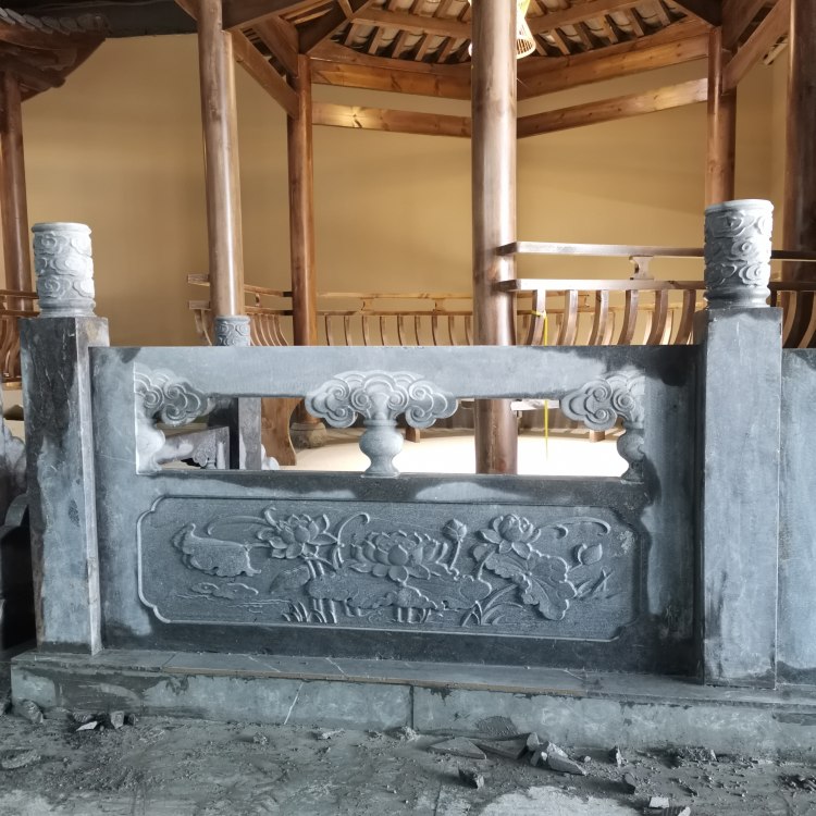 燕明石业 公园景区装饰用 花岗岩雕刻栏杆 技艺精湛 石护栏