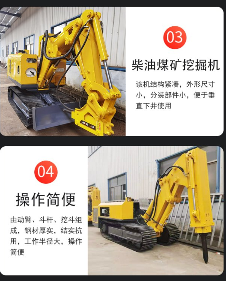 Instructions for the use of MWD6/0.3L mining hydraulic excavator in small and medium-sized explosion-proof tunnels