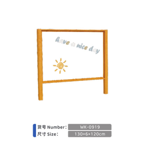 Anticorrosive wooden transparent painting board for children's outdoor graffiti frame, double-sided blackboard, wooden acrylic flush painting frame