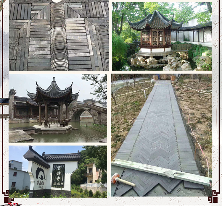 Jingqi Ancient Building Antique Green Brick Rough Surface 95 Green Brick City Wall Siheyuan Antique Green Brick Green Tile Factory Wholesale