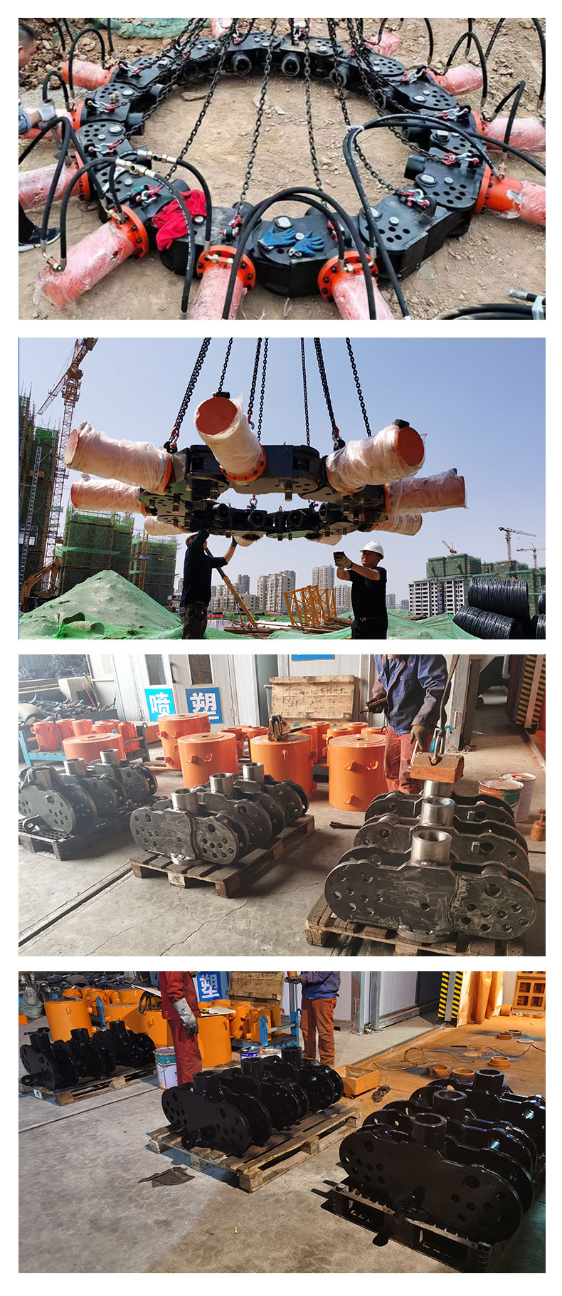 The cement hydraulic pile breaker for circular and square piles of bridges supports customization