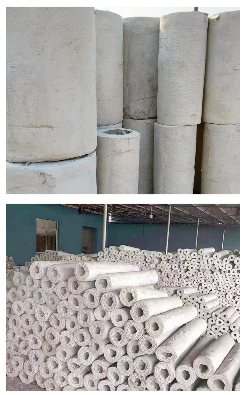 Foam asbestos insulation pipe Grade A silicate pipe manufacturer High density high temperature resistant environmental protection material