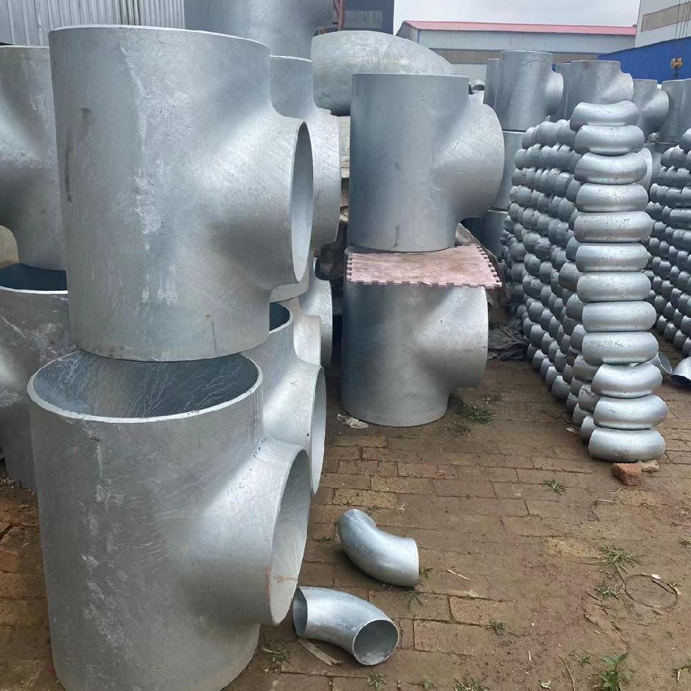 Carbon steel mud discharge and plastic coating tee sewage treatment 8710 flange reducer pipe fitting Ruike