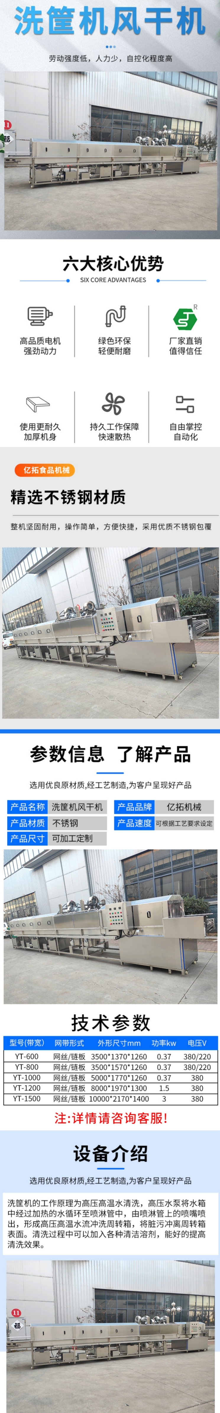 Multifunctional tunnel type basket washing machine, fully automatic high-pressure spraying, slaughterhouse turnover basket cleaning, and oil removal can be customized