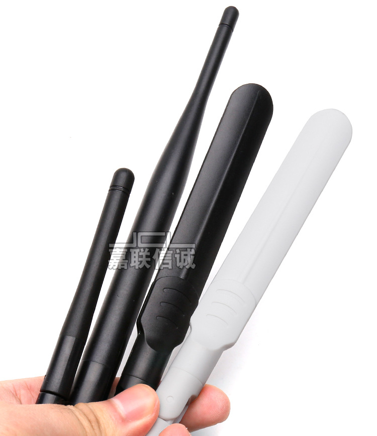 Dual band 2.4G/5.8G propeller antenna, white WIFI router, detachable and foldable rubber rod antenna, sma